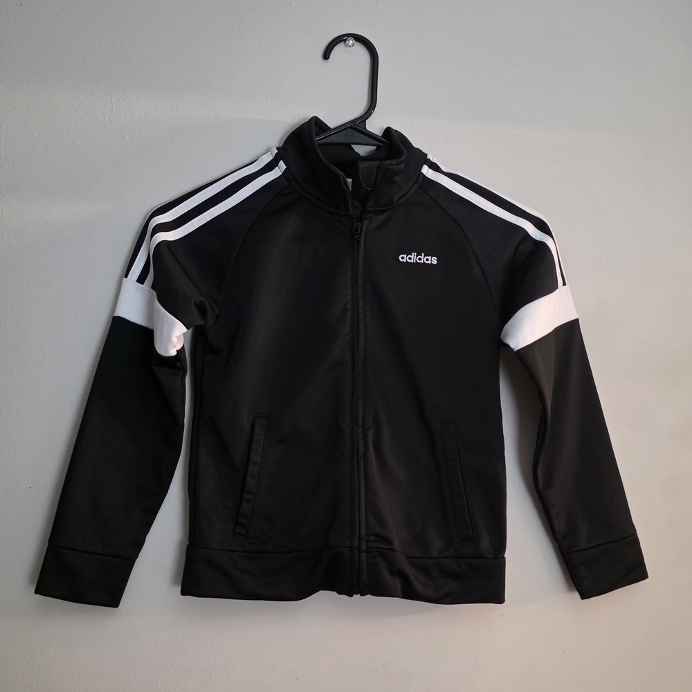 Adidas Black and White Track Jacket
